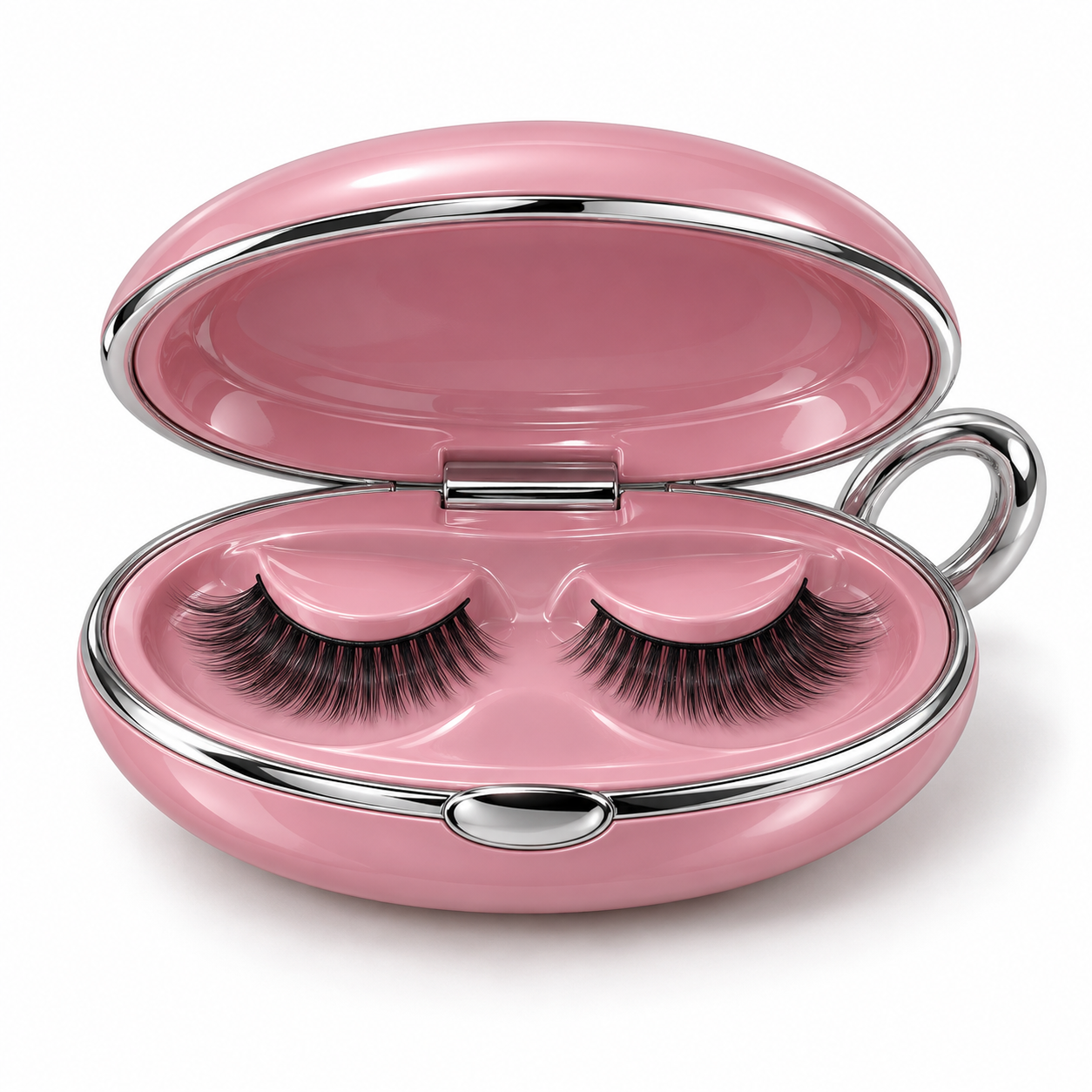 Pink lash compact detail